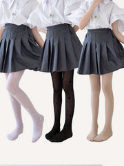 3pcs Girls' Pantyhose Leggings Butterfly Jacquard Slim Footed Legging