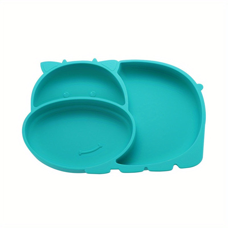 Baby Safe Silicone Dining Plate Cartoon Dish