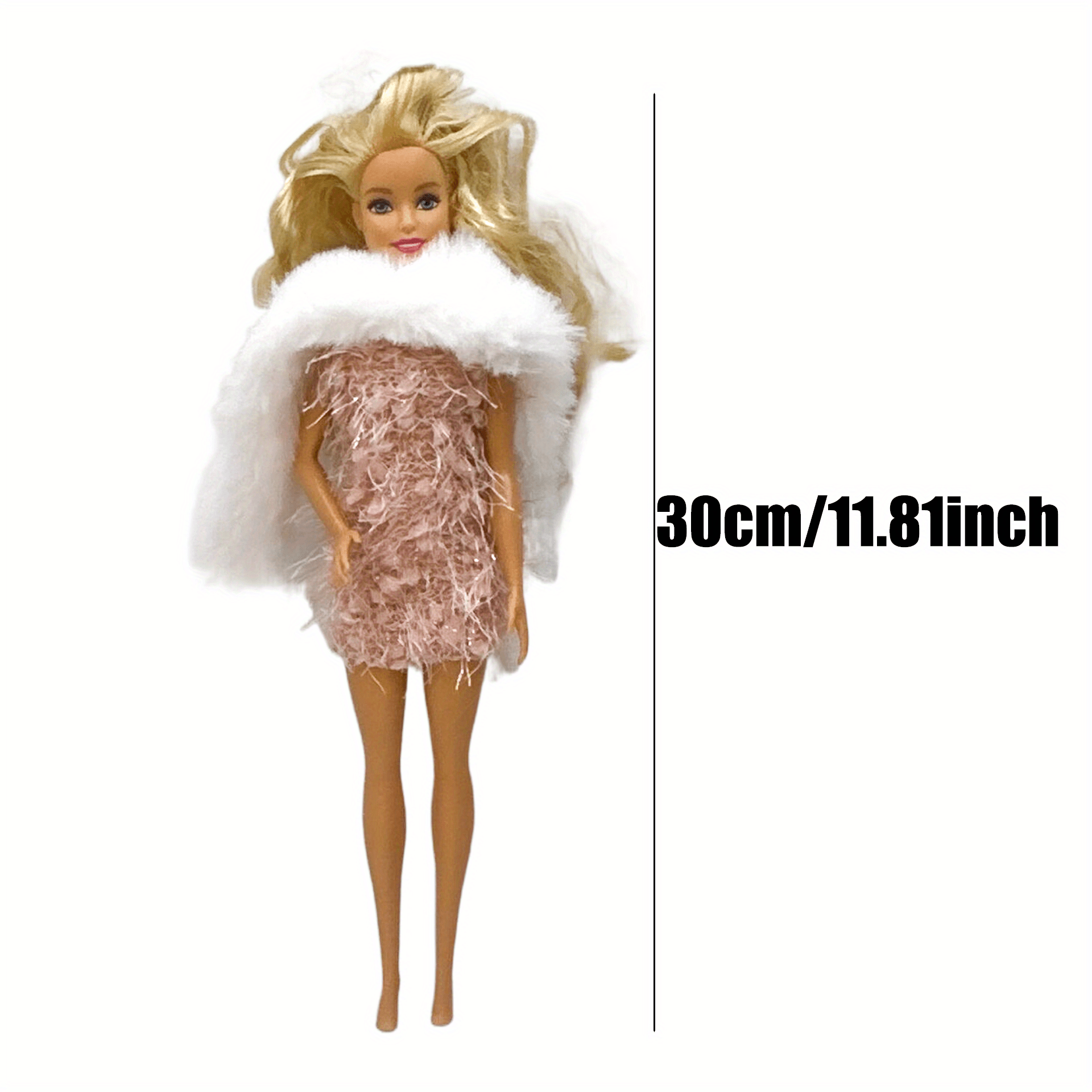 30cm Doll Accessory: Bobby Dress Casual Set Skirt & Shawl Gift (No Doll)