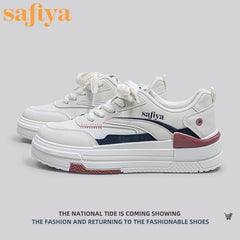 Women's Low Lace Up Flatform Casual Sneakers