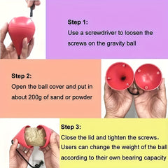 Detachable Fitness Hoop with Solid Ball for Abdomen Training