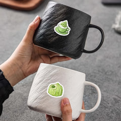 55pcs Green Tea Anime Stickers for Laptops Water Bottles Gift Bags