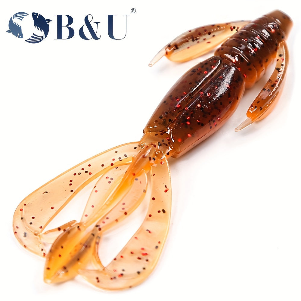B&U 60mm Floating Crazy Flapper Soft Lure Swimbait for Bass and Perch