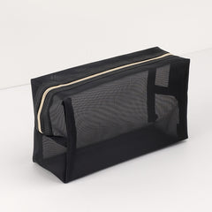 Large Capacity Mesh Pencil Case Solid Stationery Box