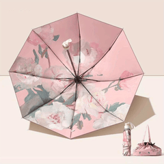 Floral Sunshade Double Layer Umbrella Rain Or Shine Dual use Umbrella