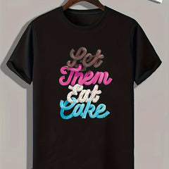 Creative Letters Print Men's Graphic T shirt Casual Comfy Tees For Summer