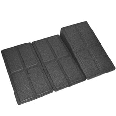 3pcs Heavy Duty Squat Wedge Block 440lb Capacity Non Slip Surface