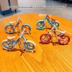 Movable Sliding Bicycle Key Chain Couple Jewelry Small Gift