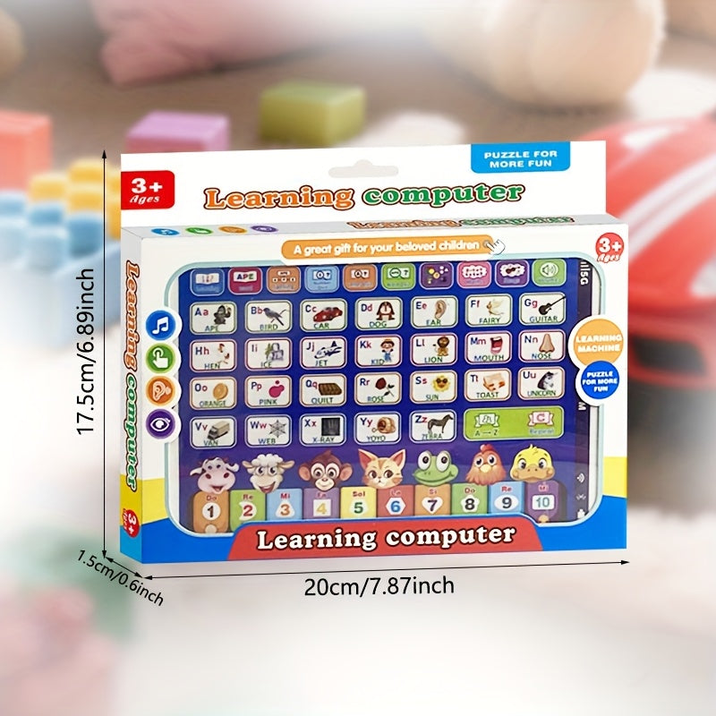 Interactive Learning Toy for Kids 3 ABCs Numbers Animal Sounds Music Pink Green
