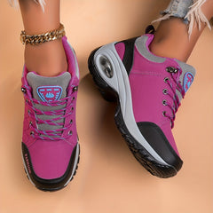 Women's Air Cushioned Hiking Shoes Thick Sole Non Slip Outdoor Sports Shoes
