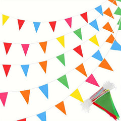 10M Pennant Flag Triangle Bunting Garland Grand Opening Carnival Birthday Party