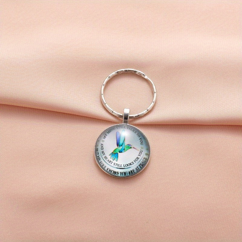 Vintage Bird Keychain Necklace Bag Charm Accessory