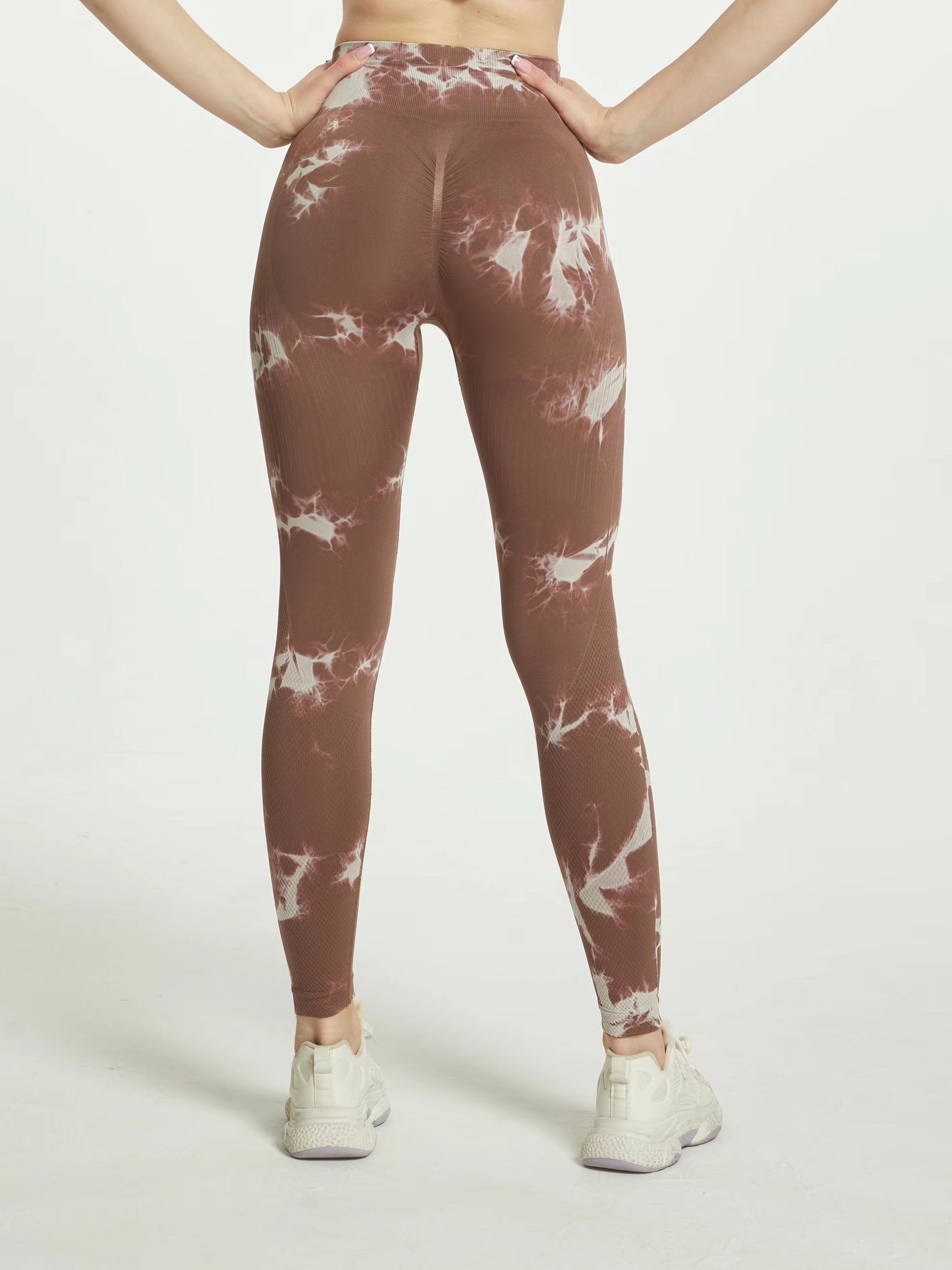 Tie Dye Yoga Workout Pants High Waist Running Fitness Leggings