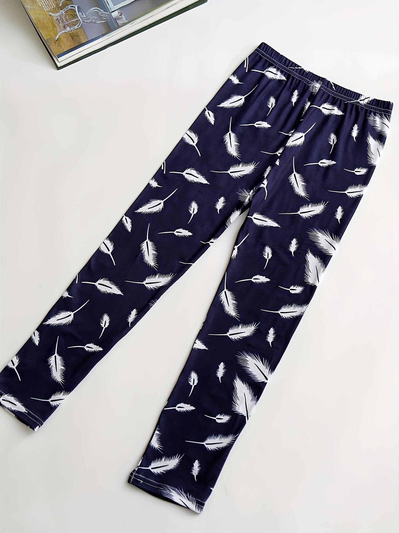 3pcs Girls Pattern Print Leggings Set for Summer Kids Children