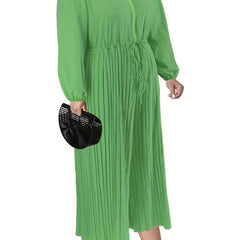 Casual Jumpsuit Women's Solid Zipper Drawstring