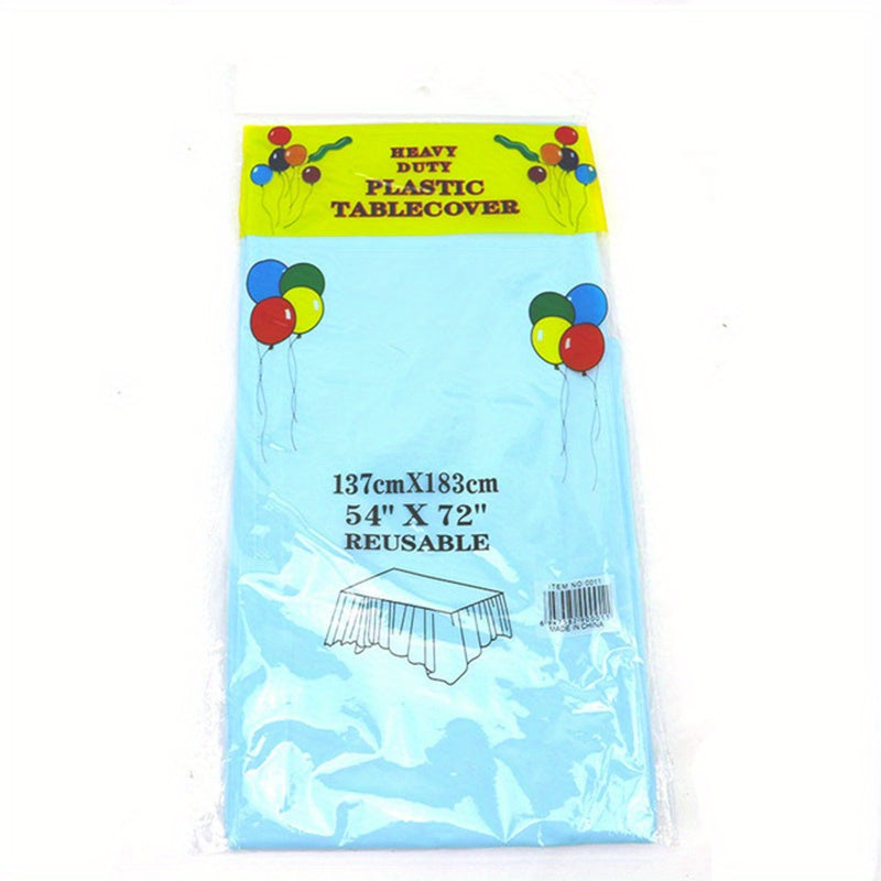 Disposable Plastic Tablecloth for Parties - Convenient and Durable