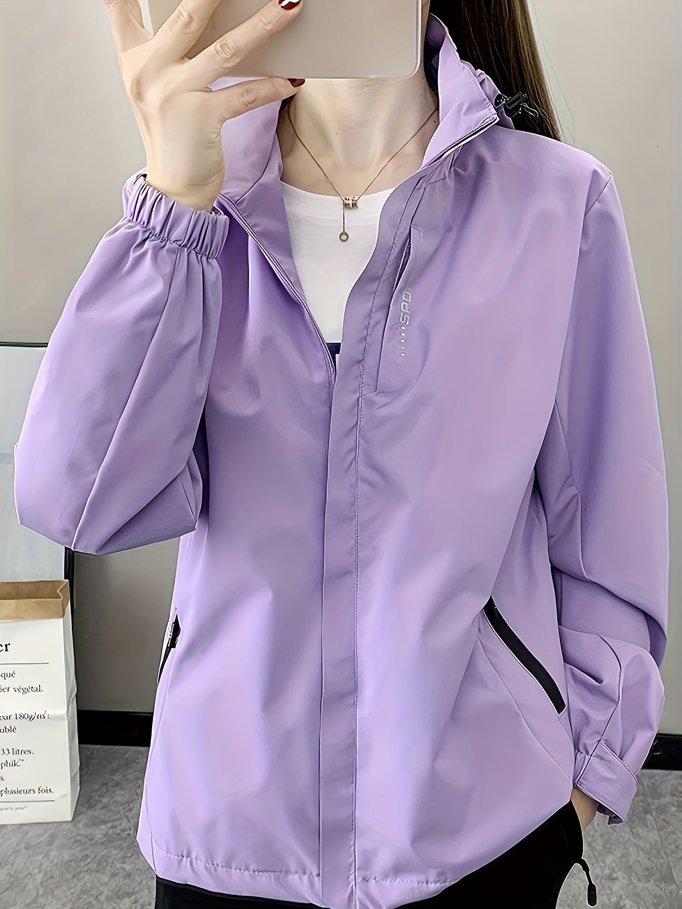 Women's Windproof Outdoor Sports Jacket with Removable Hat