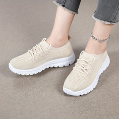 Mesh Non-Slip Sports Sneakers Lightweight Lace-Up Casual Gym Shoes