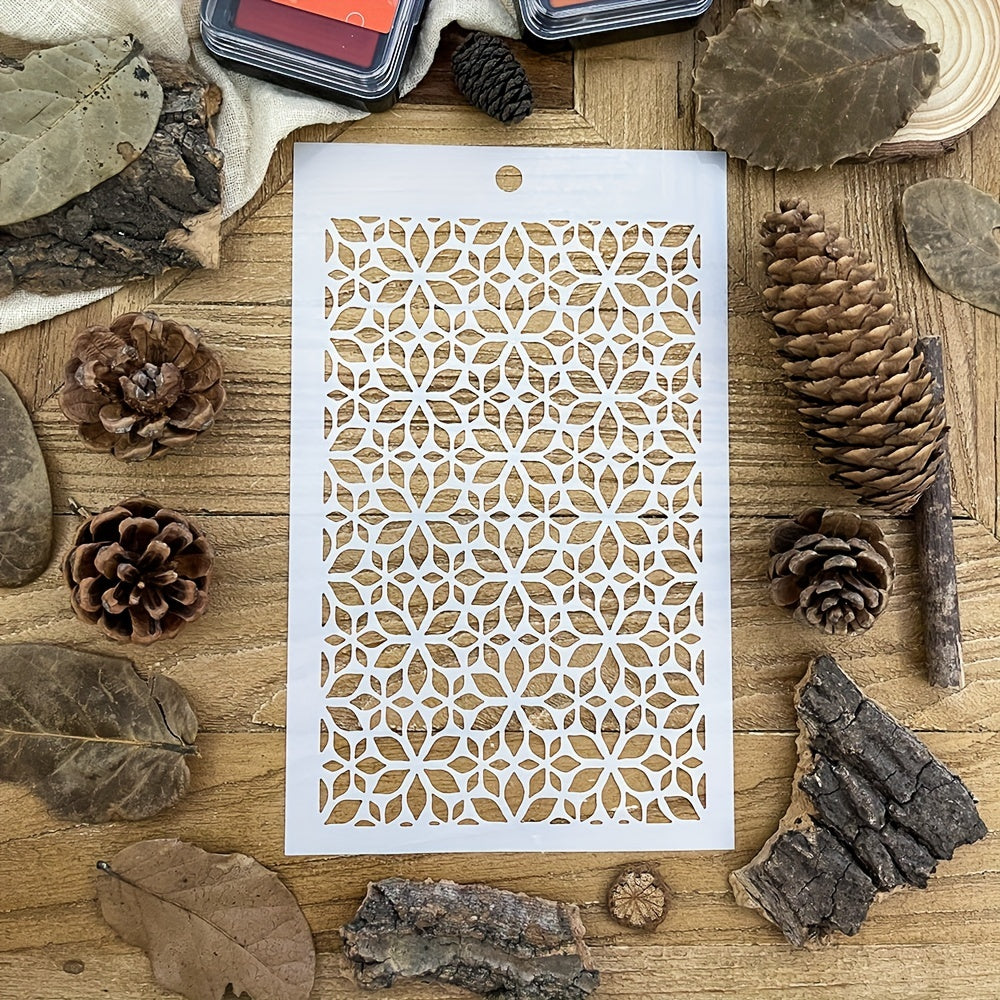 Small Flower Background Stencils Shoe Graffiti DIY Art Stencils