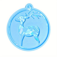 DIY Crystal Resin Mold Christmas Pendant Snowflake Snowman