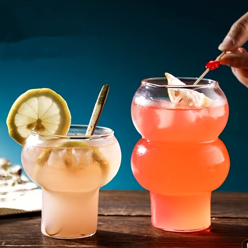 Creative Gourd Shaped Glass Water Cup for Beer Cocktail Coffee Drinking