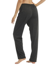 Women's Solid Pajama Pants Soft & Comfy Lounge Pants