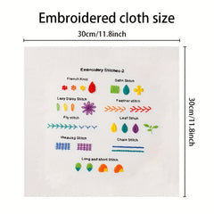 3pcs DIY Small Flower Embroidery Tool Set for Adults Beginners Kids