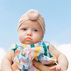 Newborn Baby Girls Knotted Turbans Cap