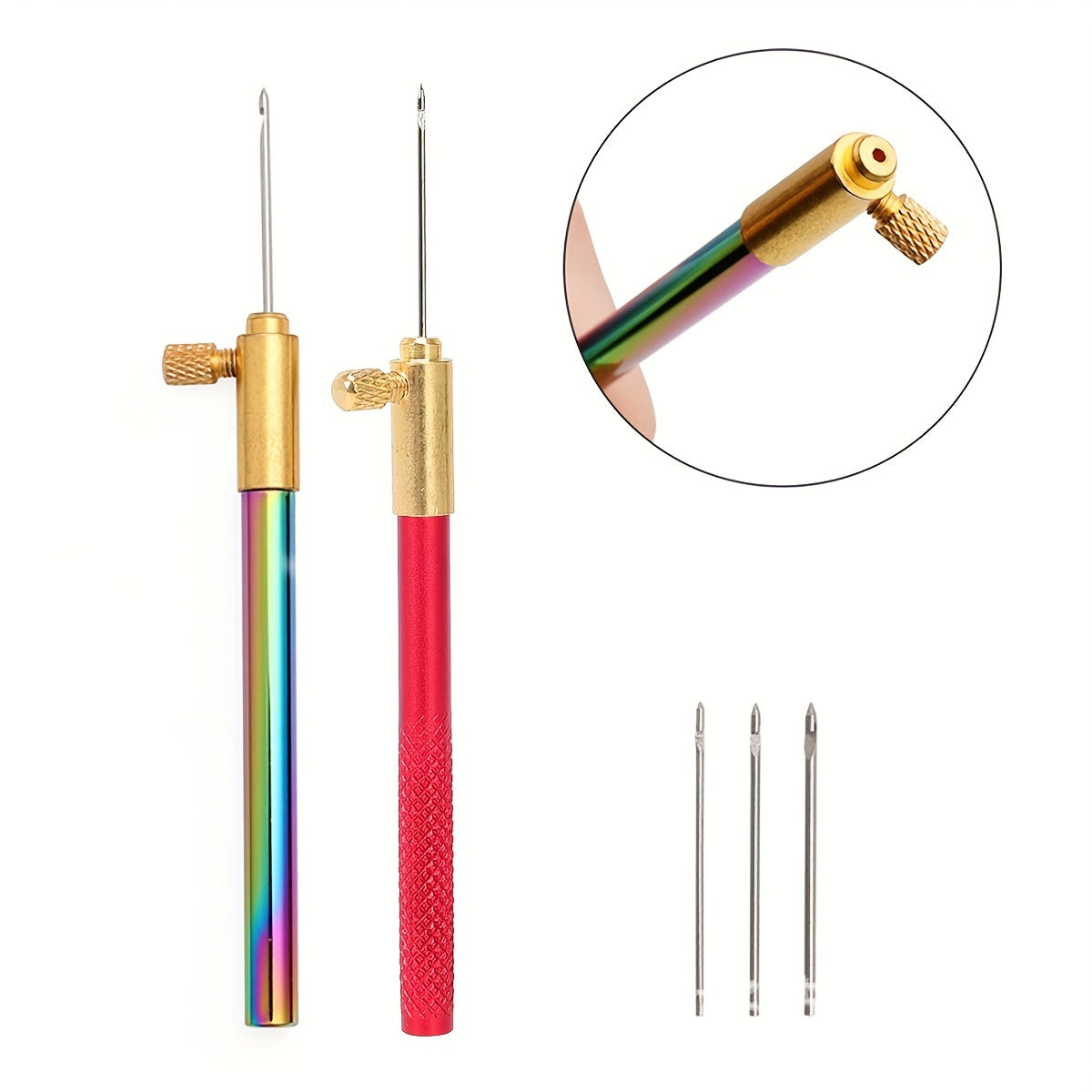 French Embroidery Crochet Kit with 3 Stainless Steel Needles