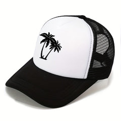 Coconut Tree Print Men's Sun Hat Outdoor Baseball Cap