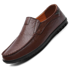 Men's Leather Loafer Shoes Comfy Slip On Shoes
