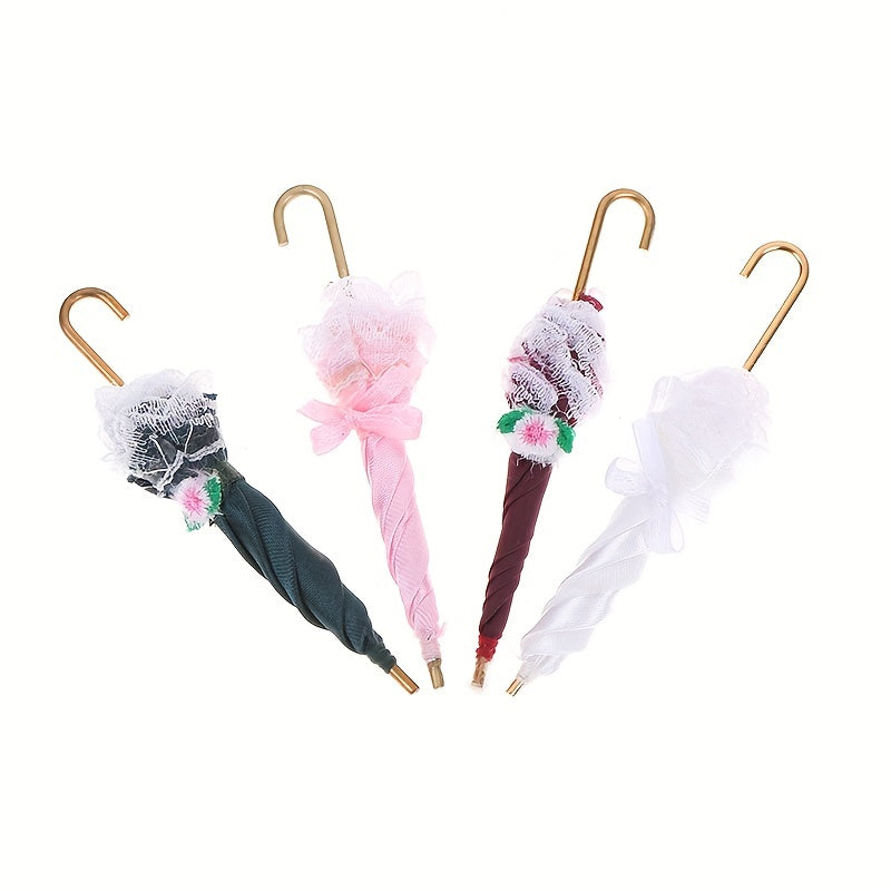 1:12 Dollhouse Royal Lady Lace Umbrella Accessory