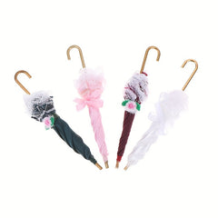 1:12 Dollhouse Royal Lady Lace Umbrella Accessory