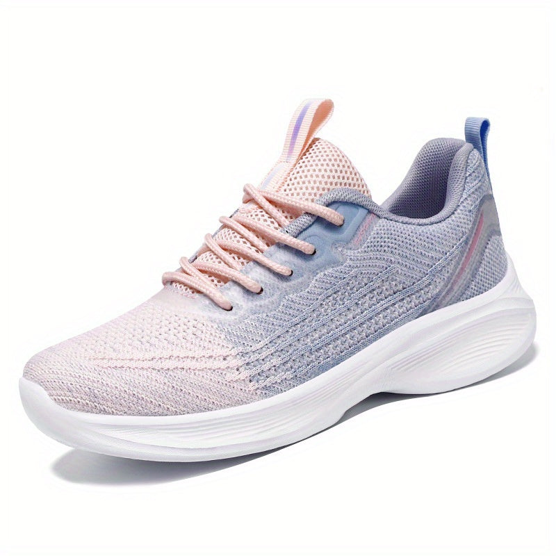 Women's Knitted Sports Shoes Low Top Running Sneakers