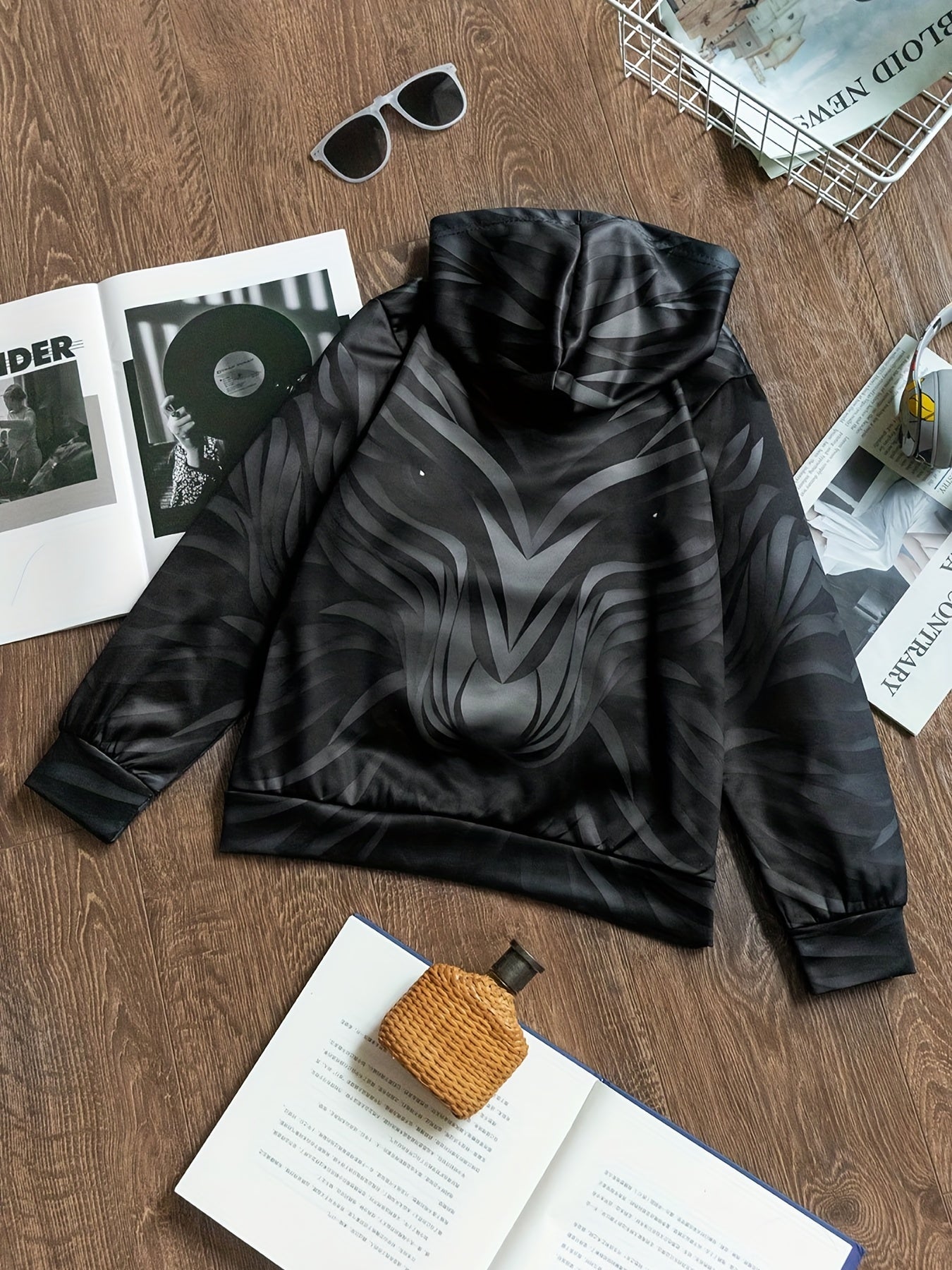 Animal 3D Print Boys Hooded Sweatshirt for Spring Fall Kids