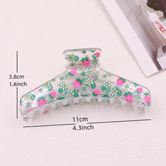 Strawberry Flowers Hair Clips Plastic Hair Claws