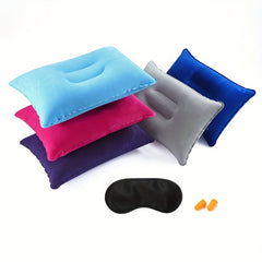 Flocking Inflatable Pillow for Camping Travel