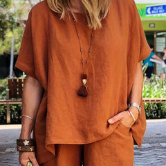 Solid Tee & Shorts Set