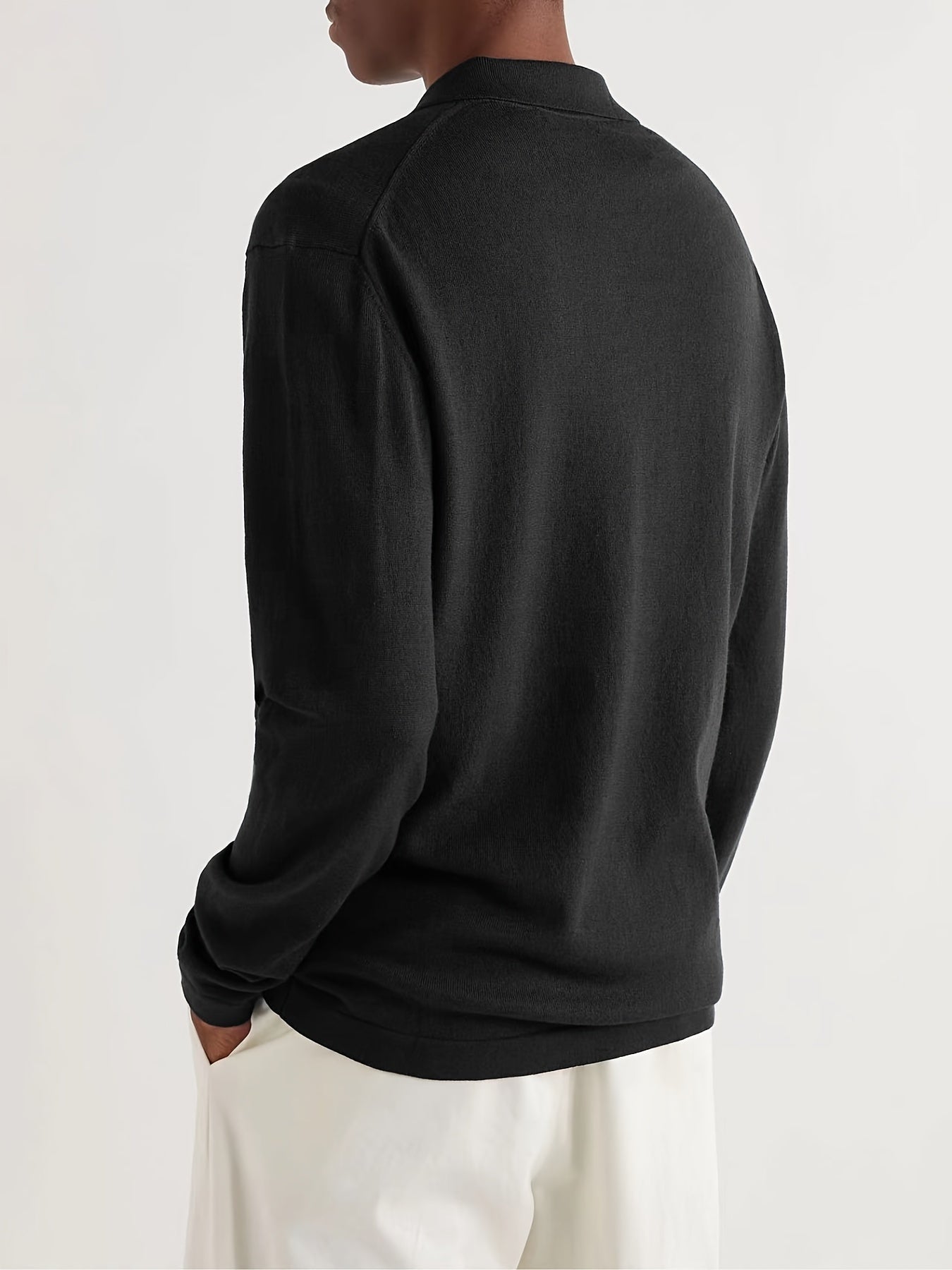 Adventure Is Out There Knit Polo Shirt Men's Casual Stretch Sweater