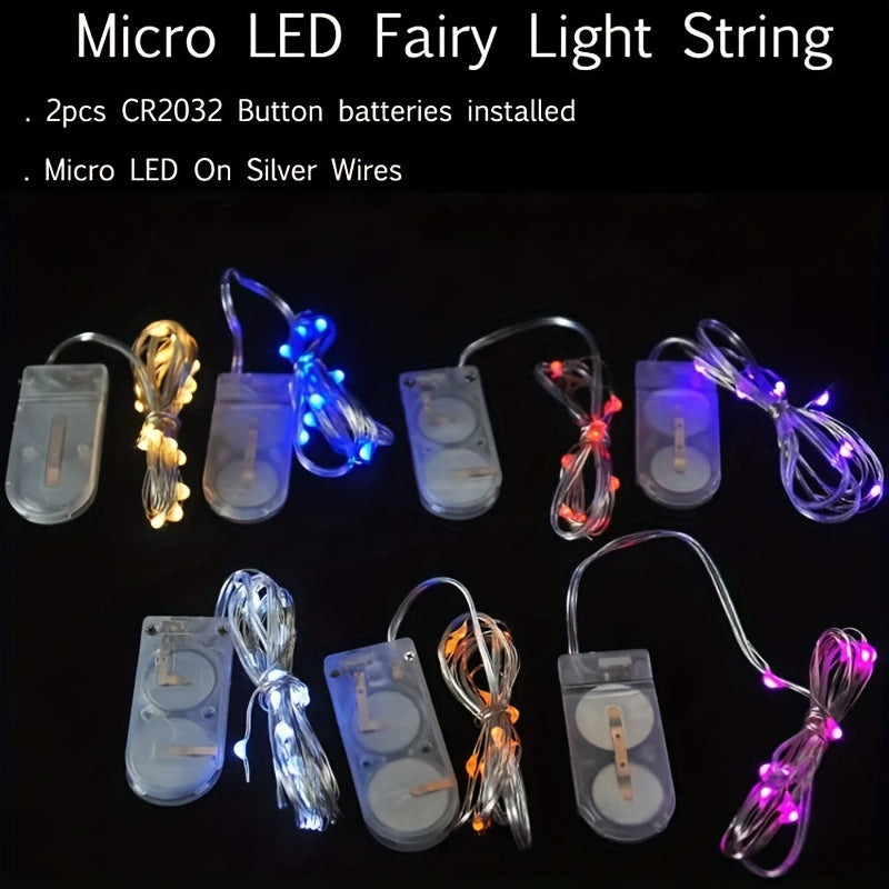 3pcs Waterproof Mini Copper Wire LED Fairy String Light