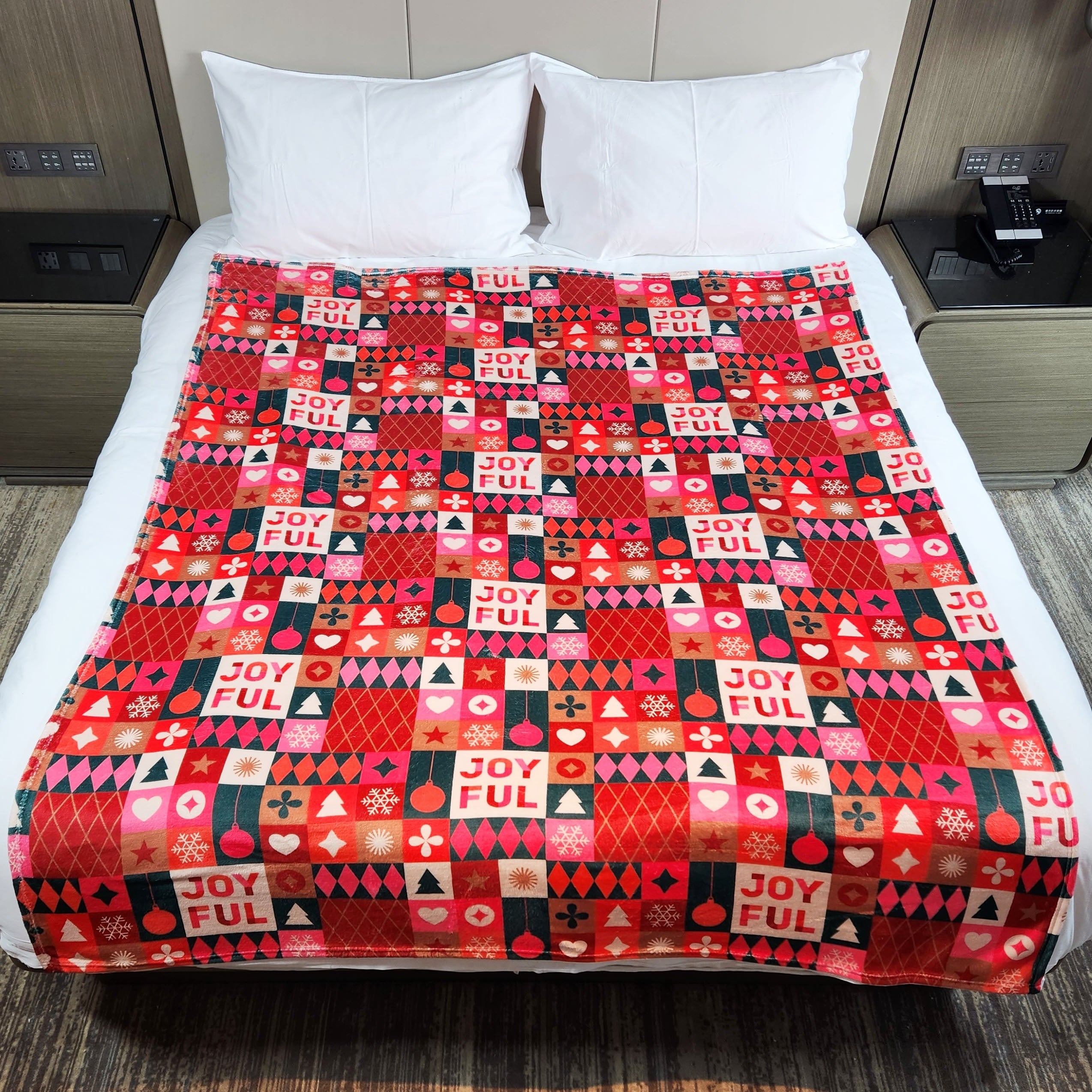 Christmas Flannel Blanket - Warm & Cozy Sofa Nap Blanket