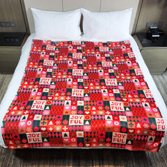 Christmas Flannel Blanket - Warm & Cozy Sofa Nap Blanket