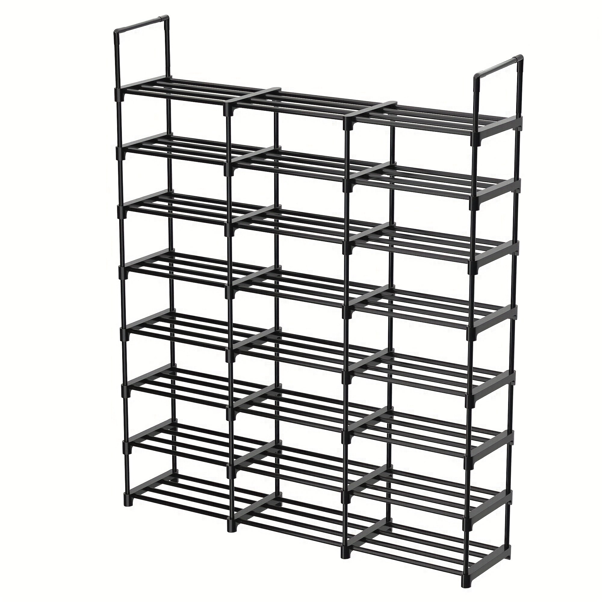 8 Layer Stackable Shoe Storage Rack - Dorm Room Organization