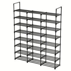 8 Layer Stackable Shoe Storage Rack - Dorm Room Organization