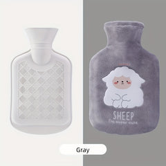 Rainbow Sheep Hot Water Bag Thickened Rubber Liner Portable Warm Water Bag