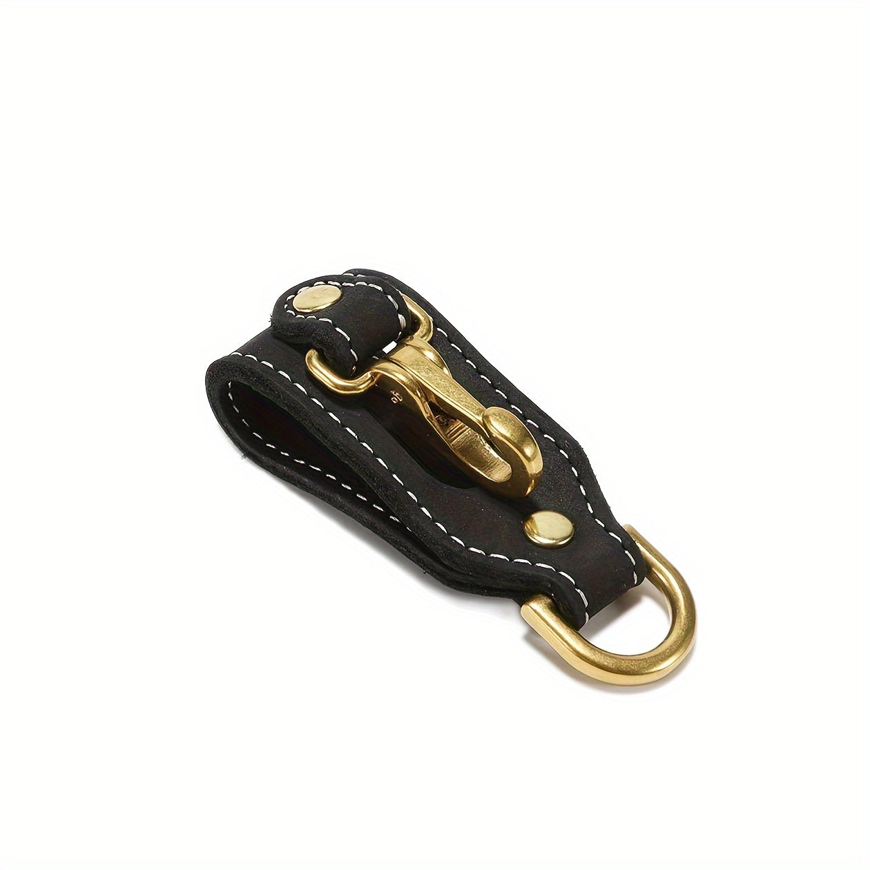 Cowhide Waist Hanging Keychain Hook Buckle for Outdoor Survival