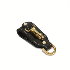 Cowhide Waist Hanging Keychain Hook Buckle for Outdoor Survival