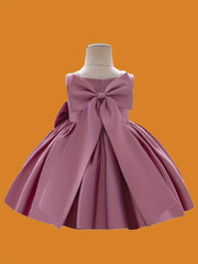 Butterfly Bow Evening Dress for Little Princesses