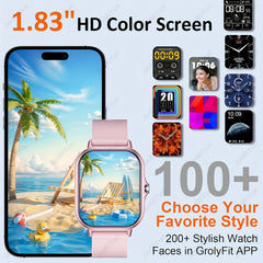 83 inch Full Screen Touch Sports Smartwatch for Men and Women