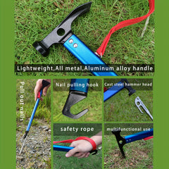 Camping Hammer Multifunctional Hammer With Tent Stake Remover